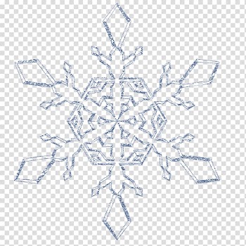 Snowflake Christmas, Cartoon painted decorative snowflake transparent background PNG clipart
