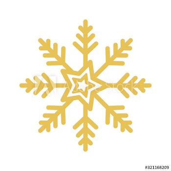 snowflake christmas decoration design