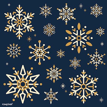 Snowflake Christmas design background vector | Free stock vector - 493984