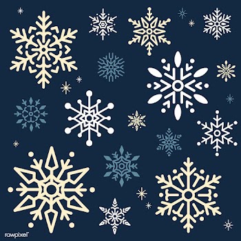 Snowflake Christmas design background vector | Free stock vector - 493992