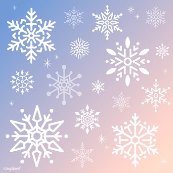 Snowflake Christmas design background vector | Free stock vector - 494010