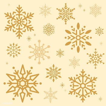 Snowflake Christmas design background vector | Free stock vector - 494026