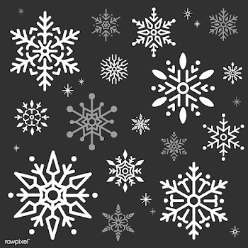 Snowflake Christmas design background vector | Free stock vector - 494031