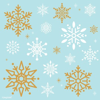 Snowflake Christmas design background vector | Free stock vector - 494034