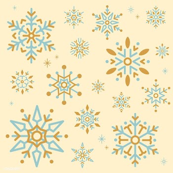 Snowflake Christmas design background vector | Free stock vector - 494035