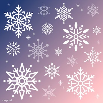 Snowflake Christmas design background vector | Free stock vector - 494047