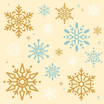 Snowflake Christmas design background vector | Free stock vector - 494073