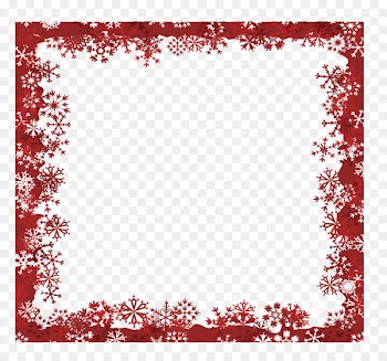 Snowflake Christmas Red - Creative real red snowflake border 