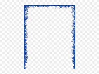 Snowflake Clip Art - Blue Snowflake Border