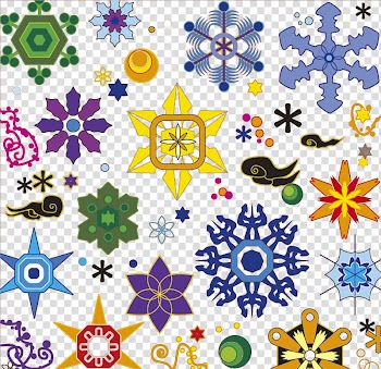 Snowflake, Color snow Shading transparent background PNG clipart