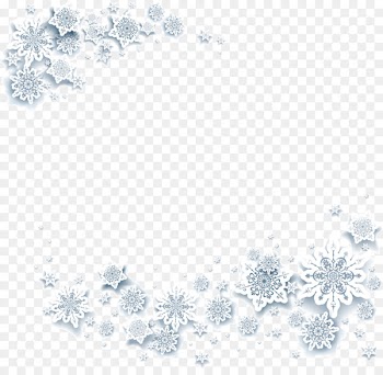 Snowflake Crystal White - White ice snow 