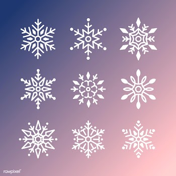 Snowflake design set | Free stock vector - 493971