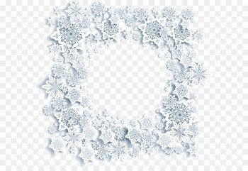 Snowflake Drawing Christmas - Snowflake border 