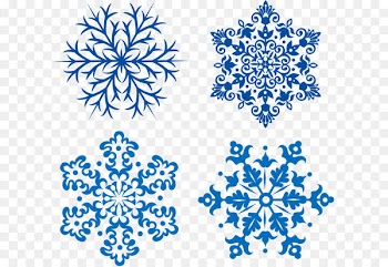 Snowflake Euclidean vector - Blue snowflakes vector winter snow 