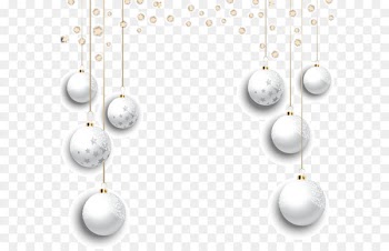 Snowflake Euclidean vector - White Christmas Ball 