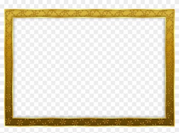 Snowflake Frame D - Vintage Gold Frame Transparent