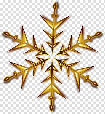 Snowflake Gold , Christmas Gold Star Pic transparent background PNG clipart