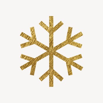 Snowflake gold icon, glittery design | Free Icons - rawpixel