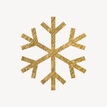 Snowflake gold icon, glittery design | Free Icons - rawpixel