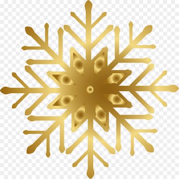 Snowflake - Golden snowflake 