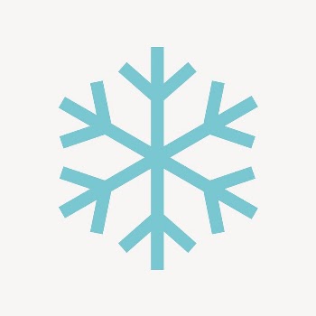 Snowflake icon, blue flat design | Free Icons - rawpixel