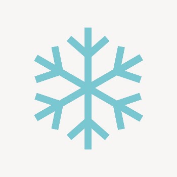 Snowflake icon, blue flat design | Free Icons - rawpixel