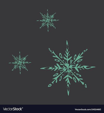 Snowflake icon sign design red background vector image