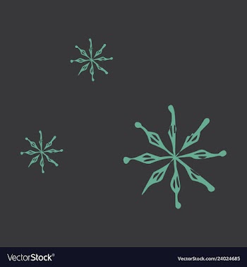 Snowflake icon sign design red background vector image