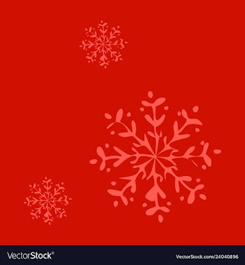 Snowflake icon sign design red background vector image