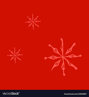 Snowflake icon sign design red background vector image
