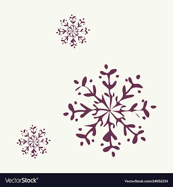 Snowflake icon sign design red background vector image