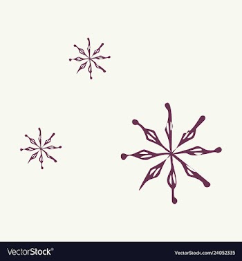 Snowflake icon sign design red background vector image
