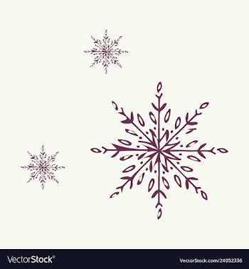 Snowflake icon sign design red background vector image