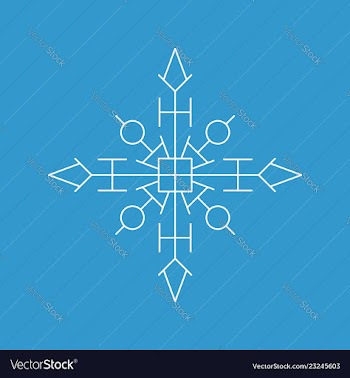Snowflake icon white silhouette snow flake sign vector image