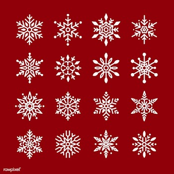Snowflake pattern design set | Free stock vector - 493937
