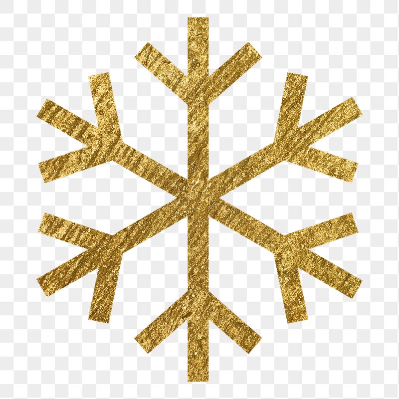 Snowflake png icon sticker, gold | Free Icons - rawpixel