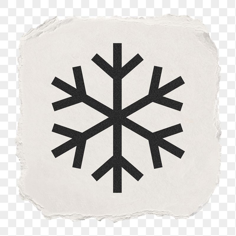 Snowflake png icon sticker, ripped | Free PNG - rawpixel