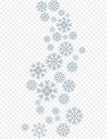Snowflake schema - Beautiful winter vector snow flurries 