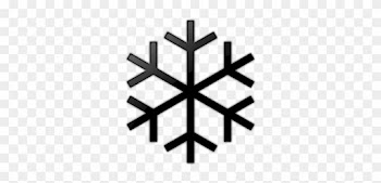 Snowflake Shape Cloud Clip Art - Snowflake Clipart Black And White