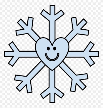 Snowflake, Smiley Face, Heart, Light Blue - Snow Cloud Icon Png