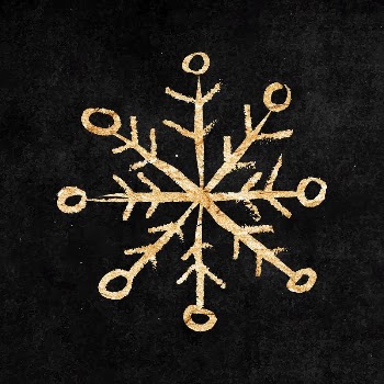 Snowflake sticker, gold aesthetic doodle | Free Vector Illustration - rawpixel