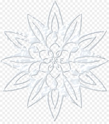 Snowflake Transparency and translucency - Transparent snowflake 