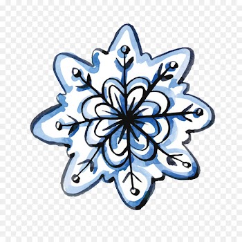 Snowflake Watercolor painting Computer file - Snowflake hand-painted watercolor vector material 