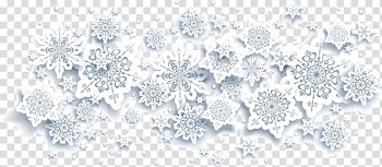 Snowflake White Christmas, Creative winter snow transparent background PNG clipart