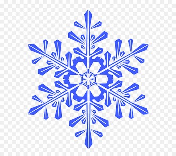 Snowflake Winter Child Rubber stamp - Blue Snowflake 