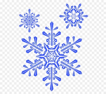Snowflake Winter Shape - Blue Snowflake 