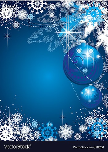 Snowflakes background vector image