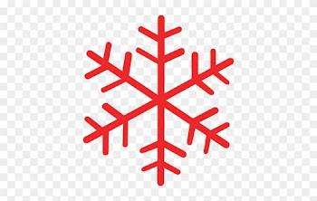 Snowflakes Clip Art 5 Snowflake Designs Snowflakes - Red Snowflake Clipart