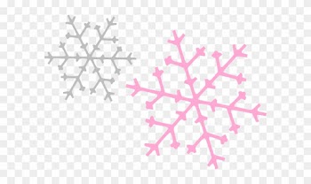 Snowflakes Clip Art Pink