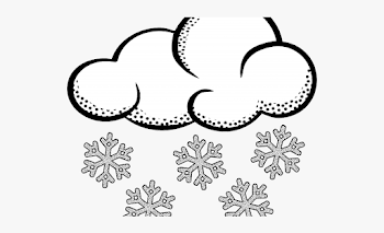 Snowflakes Clipart Outline - Clip Art Black And White Snow #78408 ...